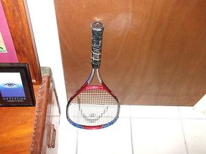 HEAD ti. Conquest Titanium Tennis Racket Oversize Vtg Rare Racquet Leather 4 3/8