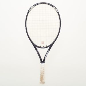 Prince O3 Silver Carbon Tennis Raquet w/ Oversize Head 4-3/8