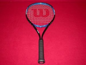Wilson Energy XL V-Matrix Tennis Racquet With Power Strings Blue & Black