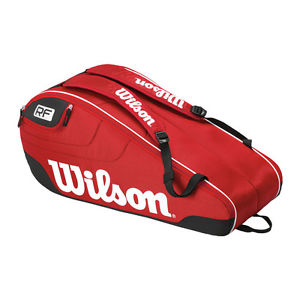 Wilson Bolso de tenis Equipo De Federer III 6 Pack rojo
