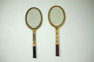 Lot of 2: Vintage Wilson Jack Kramer Wooden Tennis Racquet Rackets