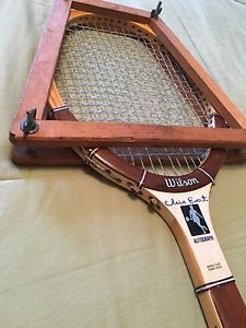 WILSON CHRIS EVERT AUTOGRAPH TENNIS RACQUET WOOD VERY NICE