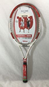 Wilson Six.One 95S Spin Effect Tennis Racquet, 4.375