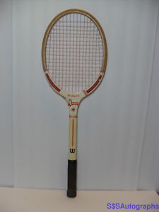 RARE ANTIQUE VINTAGE VTG 1950s RETRO RED WILSON SPORT WOOD TENNIS RACKET RACQUET