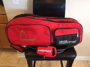 Head Titanium Tennis Tennis Bag with Shoulder strap And Phone Carrier  6 Racquet