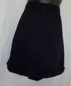 Newport News Ladies Skort Size 14 NWOT Black 100% Cotton Classic Inseam 4