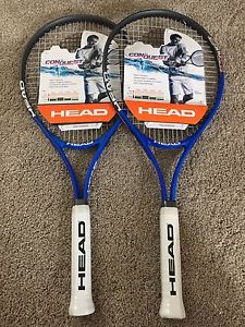 Lot Of 2 New HEAD Ti Conquest Tennis Racquets 4 3/8 - 3 Nano Titanium
