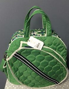 CINDA B Green Verde Bonita Tennis Tote II Shoulder Bag w Handles NWT Retail $149