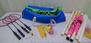 SPORTCRAFT 4-Player Badminton Racquet Set With All Accessories