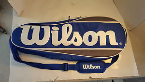 Gently Used Wilson Tennis Racquet Bag 3 Racket with Shoulder Strap FREE SHIPPING