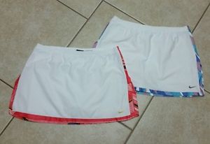 Lot 2 Women's Nike Dri-Fit Tennis Running Skirt/Skort/Shorts SZ M