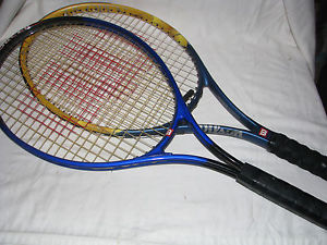 Pair of Wilson Tennis rackets US Open and Enforcer