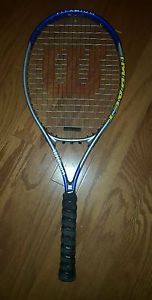 Wilson Impact Titanium Tennis Racket with Soft Shock Power bridge! 4 3/8