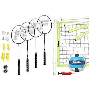 NEW Franklin Sports Advanced Badminton/Volleyball Set