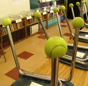 100 PRE-CUT PRECUT Tennis Balls For School Chairs