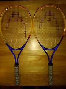 PAIR OF HEAD AGASSI 2.5 TENNIS RACQUETS QTY- 2