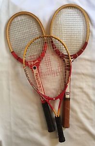 Lot of 3 Wilson Tennis Racquets-GUC