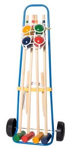 Hudora Krocketset avec Camion de main 4 Joueur (78100)