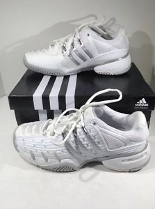 ADIDAS Womens Barricade V Classic White Tennis Athletic Shoes Size 10.5 Z9-227