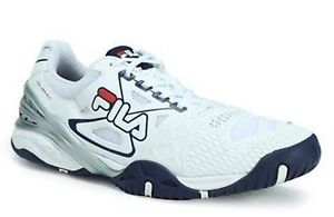 New FILA Cage Delirium Men's White Tennis Shoes Size 11.5 Asics Resolution Gel 5