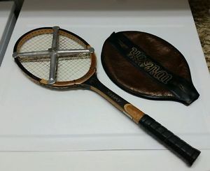Vintage Wilson ADVANTAGE Wood Tennis Racket With Case Cover #AW