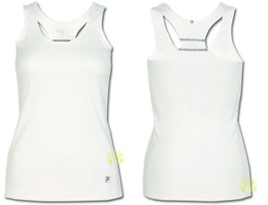 Fila Mujer Top tenis Camiseta de tenis Top Topeka blanco