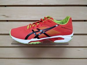Asics Gel-Solution Speed 3 Men's Tennis Shoes - New - Orange/Black/Lime - 10.5