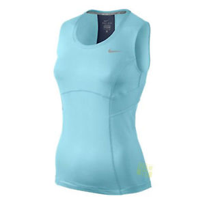Nike Mujer Camiseta de tenis TANQUE DE ALIMENTACIÓN 523407-417 azul