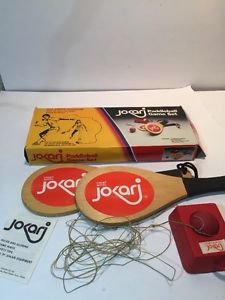 Vintage Pair JOKARI Champ Model Racquetball Paddleball Wooden Paddles Racquets