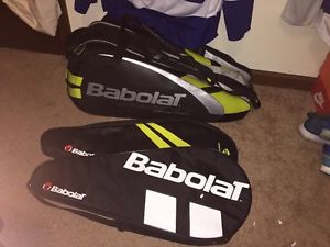 Babolat 6 Racquet Aero Tennis Bag w/ 2 Extra Babolat Racquet Covers