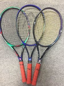 Lot 3 Rackets-  Quantity Three STRUNG (Tennis Racquet Beginner Starter Adult)