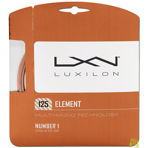 Luxilon Cuerdas de tenis Element Family Element 125 16L Set bronce