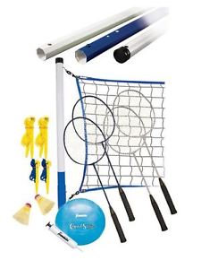 Franklin Sports Recreational Badminton and Volleyball Set