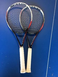 Two Dunlop Biomimetic M3.0 Tennis Rackets 4 1/4.
