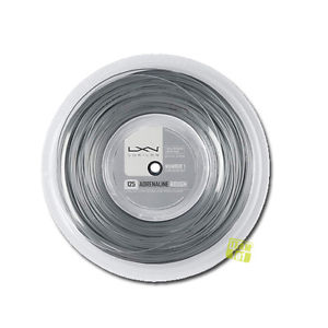 Luxilon Cuerdas de tenis Element Family ADRENALINA 130 200M 16 Rollo platino