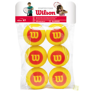 Wilson Bolas de tenis STARTER 6 el paquete de la espuma