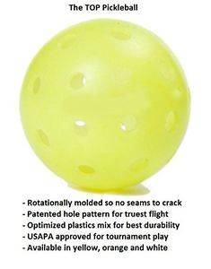 TOP ball The Outdoor Pickleball, Bakers Dozen Yellow