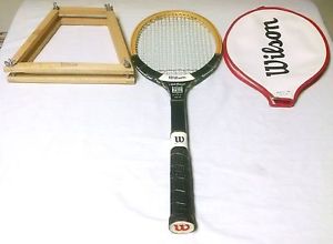 Wilson Jack Kramer Pro Tennis Racquet Racket w/ Wilson Cover & Wilson Wood Press