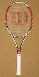 WILSON (K)FACTOR (K)6.1 TEAM 95 (18x20) GRIP: 4 1/2 NEW STRINGS + FREE SHIPPING