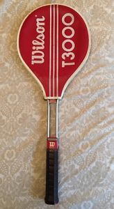 Vintage Wilson T 3000 METAL TENNIS RACQUET W/ Headcover Fast Shipping