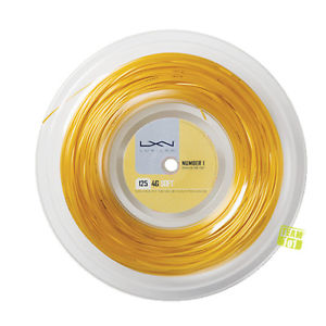 Luxilon Cuerdas de tenis 4G 125 SUAVE 16L 200m Rollo oro