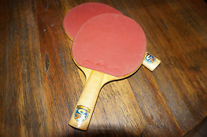 PAIRE RAQUETTES PING PONG METEOR MADE IN CHINA METEOR BRAMA EN TRES BON ETAT