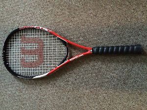 Wilson Tennis Racket . Titanium Frame. Volcanic Frame Technology.