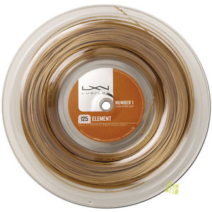 Luxilon Cuerdas de tenis Element Family Element 125 16L 200m Rollo bronce