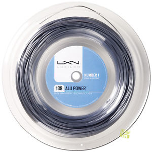 Luxilon Cuerdas de tenis Big Banger ALU POWER 138 200M 15 220m Rollo plata