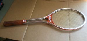 WILSON RALLY JIMMY CONNORS VINTAGE ALUMINUM  TENNIS RACQUET, 4 5/8" ORIGINAL