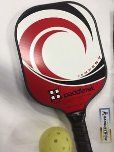 Brand New Paddletek Tempest Pickleball Paddle - Red N White 5 Year Warranty