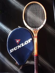 Vintage Dunlop Maxply Fort Wood Tennis Racket , Medium 4 5/8 England