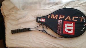 Wilson Impact Oversize Head Tennis Racquet Soft Shock L3 4 3/8 w/ Cover