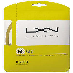 Luxilon Cuerdas de tenis 4G S 141 15 Conjunto oro